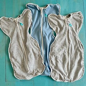 Three Love to dream swaddles 2 newborn 1 small
